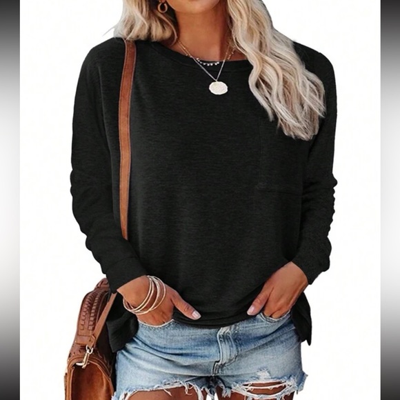 Plus size long sleeve comfy casual top - Picture 5 of 16